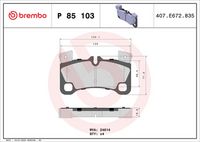 BREMBO P85103 - Juego de pastillas de freno - PRIME LINE