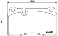 BREMBO P 85 110 - Juego de pastillas de freno