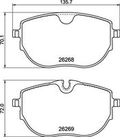 BREMBO P85141 - Lado de montaje: Eje trasero<br>Número de PR: L0L<br>Número de PR: L0R<br>Ancho [mm]: 117<br>Espesor [mm]: 18<br>Altura [mm]: 59<br>Contacto avisador de desgaste: con contacto avisador de desgaste<br>Artículo complementario/Información complementaria: con accesorios<br>Sistema de frenos: Lucas<br>Longitud contacto de aviso [mm]: 170<br>Artículo complementario / información complementaria 2: con tornillos pinza freno<br>Número de indicadores de desgaste [por eje]: 1<br>Número de WVA: 23326<br>