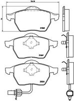 BREMBO P 85 060 - Juego de pastillas de freno