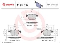 BREMBO P85162 - Juego de pastillas de freno - PRIME LINE