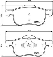 BREMBO P86016 - Juego de pastillas de freno - PRIME LINE