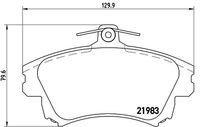 BREMBO P 86 017 - Juego de pastillas de freno