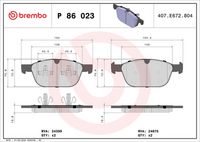 BREMBO P86023 - Juego de pastillas de freno - PRIME LINE