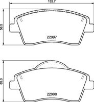 BREMBO P 86 033 - Juego de pastillas de freno