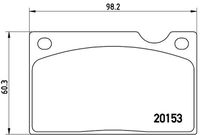 BREMBO P 86 003 - Juego de pastillas de freno