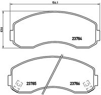 BREMBO P99003 - Juego de pastillas de freno - PRIME LINE