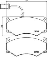 BREMBO PA6013 - Juego de pastillas de freno - PRIME LINE