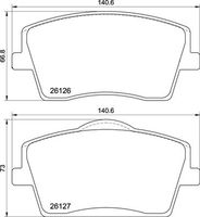 BREMBO P86031 - Juego de pastillas de freno - PRIME LINE