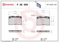 BREMBO PA6009 - Juego de pastillas de freno - PRIME LINE