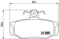 BREMBO P86009 - Juego de pastillas de freno - PRIME LINE