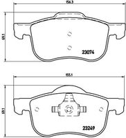 BREMBO P86020 - Juego de pastillas de freno - PRIME LINE