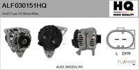 FLAMAR ALF030151HQ - Limitación del fabricante alternador trifásico: Bosch<br>Tensión [V]: 12<br>Corriente de carga alternador [A]: 90<br>Intensidad de corriente [A]: 90<br>poleas - Ø [mm]: 49<br>Poleas: con polea<br>Número de nervaduras: 6<br>Peso [kg]: 5,5<br>