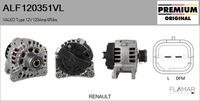 FLAMAR ALF120351VL - Alternador - Genuine