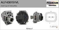 FLAMAR ALF430151VL - Alternador - Genuine