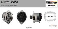 FLAMAR ALF701251VL - Alternador - Genuine