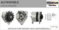 FLAMAR ALF910152LC - Variante de equipamiento: Mit Hitzeschild<br>Código de motor: J6A<br>Tensión [V]: 12<br>Corriente de carga alternador [A]: 55<br>Restricción de fabricante: LUCAS<br>ID del modelo de conector: CPA0008<br>Número de nervaduras: 1<br>poleas - Ø [mm]: 67<br>Pinza: M6<br>Poleas: con polea<br>Artículo complementario/Información complementaria: con regulador incorporado<br>Conexión / terminal/borne: con conexión para cuentarrevoluciones<br>Cant. taladros roscados: 1<br>Versión: HQ<br>Cantidad de agujeros de fijación: 3<br>Fabricante: FORD<br>