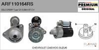 FLAMAR ARF110164RS - Motor de arranque - Reman - No Core Value