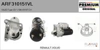 FLAMAR ARF310151VL - Motor de arranque - Genuine