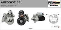 FLAMAR ARF360501BS - Motor de arranque - Genuine