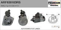 FLAMAR ARF630103RS - Motor de arranque - Reman - No Core Value