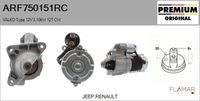 FLAMAR ARF750151RC - Motor de arranque - Reman