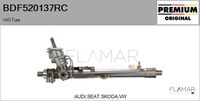 FLAMAR BDF520137RC - Restricción de fabricante: ZF<br>Longitud total [mm]: 1126<br>Tipo de servicio: hidráulico<br>Vehículo con dirección a la izquierda / derecha: para vehic. dirección izquierda<br>Versión: HQ<br>Fabricante: AUDI<br>Fabricante: SEAT<br>Fabricante: SKODA<br>Fabricante: VW<br>