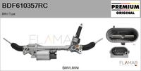 FLAMAR BDF610357RC - Tipo de servicio: eléctrico<br>Vehículo con dirección a la izquierda / derecha: para vehic. dirección izquierda<br>Número de vueltas volante: 3<br>