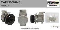 FLAMAR CAF130067MB - Restricción de fabricante: Denso<br>poleas - Ø [mm]: 110<br>Capacidad aceite [ml]: 170<br>Número de canales: 6<br>