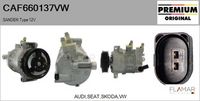 FLAMAR CAF660137VW - Compresor, aire acondicionado - Genuine