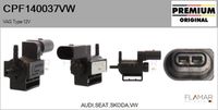 FLAMAR CPF140037VW - Tensión [V]: 12<br>Tipo de servicio: eléctrico<br>Versión: HQ<br>Fabricante: AUDI<br>Fabricante: SEAT<br>Fabricante: SKODA<br>Fabricante: VW<br>