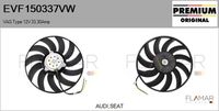 FLAMAR EVF150337VW - Ventilador, refrigeración del motor - Genuine