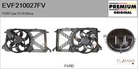 FLAMAR EVF210027FV - Motor eléctrico, ventilador del radiador - Genuine