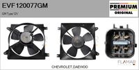 FLAMAR EVF120077GM - Motor eléctrico, ventilador del radiador - Genuine