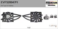 FLAMAR EVF520047FI - Motor eléctrico, ventilador del radiador - Genuine