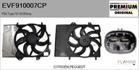 FLAMAR EVF910007CP - Motor eléctrico, ventilador del radiador - Genuine