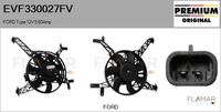 FLAMAR EVF330027FV - Motor eléctrico, ventilador del radiador - Genuine