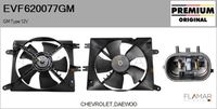 FLAMAR EVF620077GM - Motor eléctrico, ventilador del radiador - Genuine