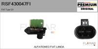 FLAMAR RSF430047FI - Resistencia serie, motor eléctrico (ventilador del radiador) - Genuine