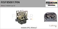 FLAMAR RSF850017RN - Resistencia serie, motor eléctrico (ventilador del radiador) - Genuine