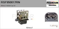 FLAMAR RSF950017RN - Resistencia serie, motor eléctrico (ventilador del radiador) - Genuine