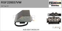 FLAMAR RSF220037VW - Resitencia, ventilador habitáculo