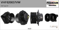 FLAMAR VHF620037VW - Equipamiento de vehículo: para vehículos con climatizador automático<br>Tensión [V]: 12<br>Restricción de fabricante: VALEO<br>Vehículo con dirección a la izquierda / derecha: para vehic. dirección izquierda<br>Versión: HQ<br>Fabricante: AUDI<br>