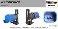 FLAMAR WPF510007CP - Bomba de agua de lavado, lavado de parabrisas