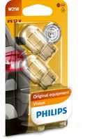 PHILIPS 12065B2 - Equipamiento de vehículo: para vehículos sin luces traseras LED<br>Tensión [V]: 12<br>Potencia nominal [W]: 21<br>Tipo de lámpara: W21W<br>Cantidad: 10<br>Versión: Standard<br>Versión: Trade Box<br>Modelo de zócalo, bombilla incandescente: W3x16d<br>