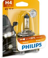 PHILIPS 12342PRB1 - Función de las luces: Estándar<br>Tipo de lámpara: H4<br>Tensión [V]: 12<br>Potencia nominal [W]: 60/55<br>Modelo de zócalo, bombilla incandescente: P43t-38<br>