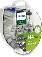 PHILIPS 12342LLECOS2 - Tipo de luces: Faro triple<br>Tipo de lámpara: H4<br>Tensión [V]: 12<br>Potencia nominal [W]: 60/55<br>Modelo de zócalo, bombilla incandescente: P43t-38<br>