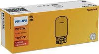 PHILIPS 12071CP - Lado de montaje: posterior<br>Tipo de lámpara: WY21W<br>Tensión [V]: 12<br>Potencia nominal [W]: 21<br>Color lámpara: amarillo<br>Tipo de lámpara: Lámpara de cristal<br>Modelo de zócalo, bombilla incandescente: WX3x16d<br>