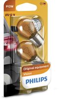 PHILIPS 12496NAB2 - Lado de montaje: delante<br>Tipo de lámpara: PY21W<br>Tensión [V]: 12<br>Potencia nominal [W]: 21<br>Color lámpara: amarillo<br>Tipo de lámpara: Lámpara de bola<br>Modelo de zócalo, bombilla incandescente: BAU15s<br>