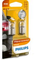 PHILIPS 12821B2 - Tensión [V]: 12<br>Potencia nominal [W]: 5<br>Tipo de lámpara: R5W<br>Tipo de lámpara: Lámpara de bola<br>Cantidad: 10<br>Versión: Standard<br>Versión: Trade Box<br>Modelo de zócalo, bombilla incandescente: BA15s<br>